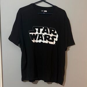 GAP Black Star Wars Graphic Tee size 2XL VGUC